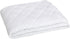 Amazon Basics Hypoallergenic Quilted Mattress Topper Pad Cover - 18 Inch Deep, Twin XL, White