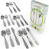 15 Piece Stainless Steel Kids Silverware Set - Child and Toddler Safe Flatware - Kids Utensil Set - Metal Kids Cutlery Set Includes 5 Small Kids Spoons, 5 Forks & 5 Knives