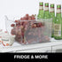 Oggi Bin Ideal for Kitchen, Pantry Storage, Fridge Organizing, Clear, 9.75" x 9" x 6"