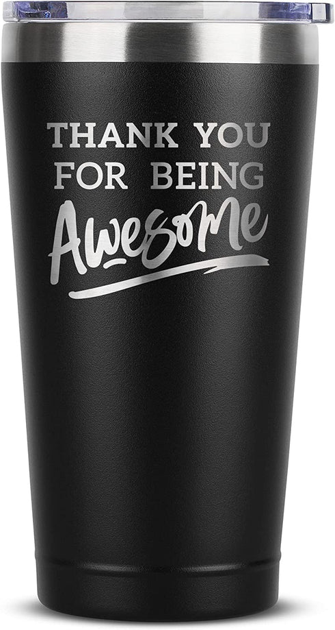 Thank You Gifts for Men - 16 oz Awesome Thank You Gift Tumbler, Appreciation Gifts for Women, Thank You Gifts for Coworkers, Thank You Gifts for Women, Thank You Gifts Bulk, Employee Thank You Gifts