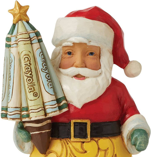 Enesco Crayola by Jim Shore Crayola Santa Mini Figurine