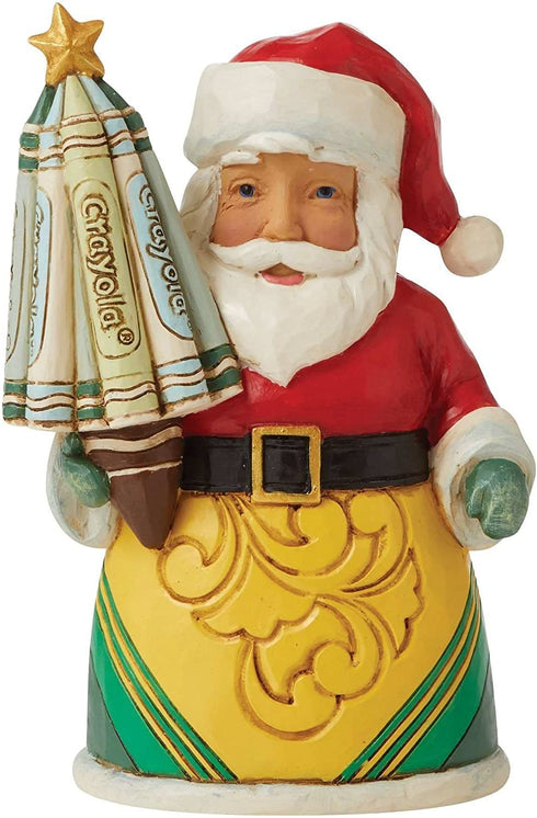 Enesco Crayola by Jim Shore Crayola Santa Mini Figurine