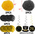 Funnlot 109 PCS Happy New Year Decorations 2022 New Years Eve Decorations Happy New Year Banner New Years Decorations 2022 Black and Gold New Years Party Decor