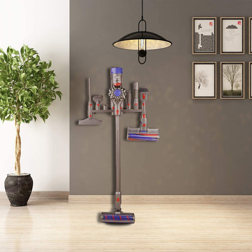 HUACITY Accessories Holder for Dyson - Mount Organizer Holder for Dyson V15 V11 V10 V8 V7 Vacuum Cleaner,Compatible with Docking Station Wall Mount Attachments