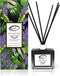 Air Jungles Lavender Scent Reed Diffuser Set with Sticks, Essential Incense Oil Air Freshener for Bathroom, Office, Gym, and Bedroom Fragrance, 3.4 fl. oz