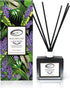Air Jungles Lavender Scent Reed Diffuser Set with Sticks, Essential Incense Oil Air Freshener for Bathroom, Office, Gym, and Bedroom Fragrance, 3.4 fl. oz