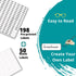 Light Switch Label Sticker Clear Transparent with Text. for Home, Kitchen, Bathroom, Office School Use. 248 Clear Labels (Includes Blank Labels)