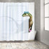 BLEUM CADE Funny Bathing Dinosaur Shower Curtain Bathroom Curtain with 12 Hooks, Durable Waterproof Animal Fun Bath Curtain