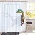 BLEUM CADE Funny Bathing Dinosaur Shower Curtain Bathroom Curtain with 12 Hooks, Durable Waterproof Animal Fun Bath Curtain