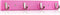 Wall Mounted Coat Rack Ethuh Rustic Wall Hook Solid Wood Hat Hanger Entryway Hanging Coat Rack4 Silver Metal for Entryway, only 1screws to Hold The Hooks Rack (Pink Nickel-Plated)
