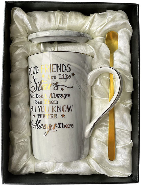 Biching Best Friend Birthday Gifts for Women - Birthday Gifts for Women Friends - Friendship Gifts for Women - Birthday Gifts for Male Friend, BFF, Sister, Women - Ceramic Marble Coffee Mug 14 Oz Grey