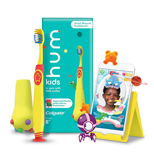 Colgate hum Kids Smart Manual Toothbrush, Yellow