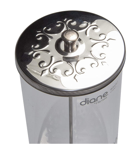 Diane Glass Sterilizing Jar Disinfectant Container for Salon, Barber Shop Large - 10 Tall x 3.4 Wide 33 Fl Oz Capacity Clear D6063