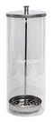 Diane Glass Sterilizing Jar Disinfectant Container for Salon, Barber Shop Large - 10 Tall x 3.4 Wide 33 Fl Oz Capacity Clear D6063