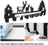 CuteHook Over The Door Hook Easy Installation Organizer Coat Hooks Wall Mounted Metal Towel Hook Rack Animal Deer Hanger for Bathrooms Door Hanging Dual Mounted Key Hooks 8-Hooks, Black