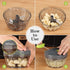Manual Food Chopper Vegetable Cutter, Chopper Hand String Vegetable Chopper Onions Cutter for Vegetable Fruits Nuts Durable BPA Free Food Safe Material (2 Cup-Gray)