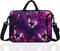14-Inch Neoprene Laptop Shoulder Messenger Bag Case Sleeve for 13 13.3 14 14.1" Inch Notebook/Chromebook (Purple Butterfly)
