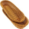 14"Poly-Wicker Bread Basket, Woven Tabletop Food Fruit Vegetables Serving, Restaurant Serving Basket,Brown(2 PACKS)¡