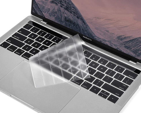 for MacBook Pro Touch Bar Keyboard Cover, CaseBuy Ultra Thin Clear Keyboard Skin for 2019 - 2016 Release MacBook Pro with TouchBar 13 Inch A2159 A1706 A1989 or 15 Inch A1707 A1990 Protective Skin