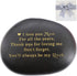 Unique Mom Gifts from Son or Daughter - I love you Mom For all the years, Thank you for loving me, Don't forget, You'll always be my rock - Rare Unique Engraved Stone Gifts for Mom in Thanksgiving