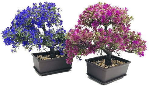 Fycooler Artificial Bonsai Tree-Fake Plant in Pot Artificial Plants,Faux Bonsai Japanese Pine Bonsai Artificial Plants for Home Decor Indoor,Office/Windowsill/Yard,Desktop Display, Zen Garden Décor