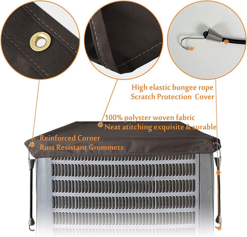 Foozet Winter Top Air Conditioner Cover for Outside AC Unit, 28 x 28 inches