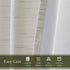 Hyde Lane Linen Textured Window Curtains for Living Room Rustic Farmhouse Style Bedroom Drapes | Grasscloth Look with Room Darkening & Grommets Decor - Off/White 40x63 Inches, 2 Panels
