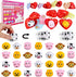Pull Back Cars, 28 Pack Friction Powered Pull Back Car Toys+30 Valentine Cards+28 Prefilled Hearts, Kids Valentines Gifts Party Favors Set, Valentine Toys for Kids Classroom Exchange