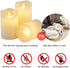Flickering Flameless Candles Waterproof Outdoor Candles Battery Operated Candles with Remote Cycling 24 Hours Timer?D: 3.25"x H: 4"5"6"?LED Candles Plastic Pack of 3 Large Pillar Candles