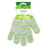 EcoTools Bath & Shower Gloves, Recycled Netting, Exfoliating, Gentle Cleansing for Whole Body, Fits All Hands, Green, 1 Pair