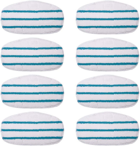 KEEPOW 8 Pack Microfibre Steam Mop Pads Compatible PurSteam ThermaPro 10-in-1