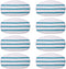 KEEPOW 8 Pack Microfibre Steam Mop Pads Compatible PurSteam ThermaPro 10-in-1