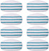 KEEPOW 8 Pack Microfibre Steam Mop Pads Compatible PurSteam ThermaPro 10-in-1