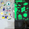 4 Sheets Gamer Wall Sticker Glow in The Dark Gamer Wall Decals Boy Children Video Game Room Decor Gaming Controller Wall Stickers Removable Wall Art for Kids Men Playroom Living Room