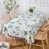 TruDelve Heavy Duty Vinyl Table Cloth for Kitchen Dining Table Wipeable PVC Tablecloth for Rectangle Table (54'' x 54'', Green Leaves)