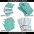 DII Solid Napkin Set Collection, 20x20, Aqua, 6 Piece