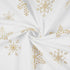 Christmas Tablecloth, Gold Snowflake Table Cloth, Xmas Sparkling Metallic Tablecloths for Dining Kitchen Winter Holiday, Waterproof Table Cover for Party Home Decor, Rectangle 57 x 120 inch