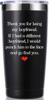Thank You For Being My Boyfriend 20 OZ Tumbler.Valentines Day Gifts.Dating,Anniversary,Birthday,Christmas Gifts for Boyfriend,Husband,Fiance,Men,Naughty Sexy Beast Travel Mug(Black)