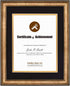Golden State Art, 11x14 Vintage Antique Style Gold Frame for 8.5x11 Diploma/Certificate, Sawtooth Hangers for Wall Mounting with Real Glass, Black Trim (Black/Gold Double Mat)