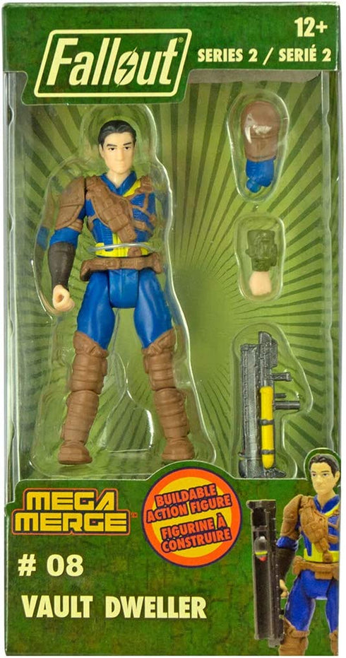 Fallout Mega Merge Figures (Nuka Cola, Vault Dweller, T-45 Power Armor, T-52, X-01 Armor, Nick Valentine) (Vault Dwelller)