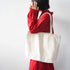 Tote Bags with Zipper, 3PCS Segarty 16.5x13 inch Natural Heavy DIY Tote for Crafting, Ironing and Embroidering, White Canvas Tote, Reusable Grocery Shopping Bag