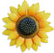 GIFTME 5 Metal Sunflower Decor,Flower Wall Decor for Bathroom,Kitchen,Sunroom,Garden,Patio Decor(12 Inch Yellow)