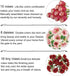 24 Heads Red Silk Flowers, Artificial Flowers Clearance, Fake Red Roses & Pink Daisies Flowers Bouquets for Indoor Home Decor, Flora Boutique by VOCOLO