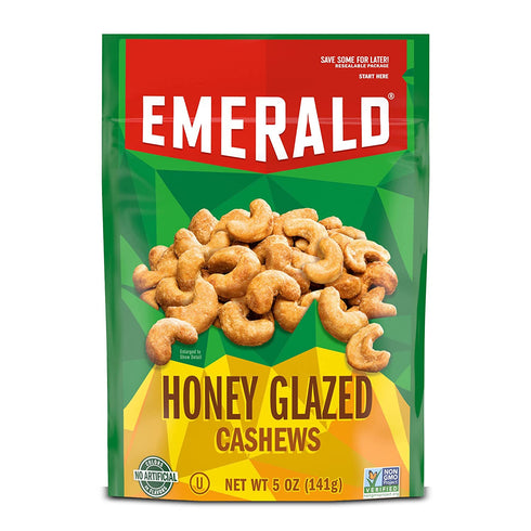 Emerald Nuts Honey Glazed Cashews, 5 Oz