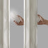 SUNSMART Bentley Total Blackout Curtains Window, Ogee Knitted Jacquard, Grommet Top Living Room Decor, Thermal Insulated Light Blocking Drape for Bedroom and Apartments, 50" x 95", Ivory