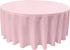 LA Linen Polyester Poplin Washable Round Tablecloth, Stain and Wrinkle Resistant Table Cover 120", Fabric Table Cloth for Dinning, Kitchen, Party, Holiday 120-Inch, Pink Light, (TCpop120R_Lghtpink137)