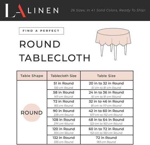 LA Linen Polyester Poplin Washable Round Tablecloth, Stain and Wrinkle Resistant Table Cover 51", Fabric Table Cloth for Dinning, Kitchen, Party, Holiday 51-Inch, Emerald Green, (TCpop51R_GreenEmP32)