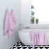 UMANI Bath Towel Set, 1 Bath Towel, 1 Hand Towel, and 3 Washcloths, Premium Microfiber Coral Velvet Super Absorbent Towels for Bathroom, Shower Towel, Pack of 5 (Light Purple)