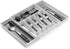 Expandable Cutlery Drawer Organizer, Flatware Drawer Tray for Silverware, Serving Utensils, Multi-Purpose Storage for Kitchen, Office, Bathroom Supplies