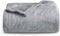 Bedsure Fleece Blanket Twin Blanket Ash Grey - 300GSM Soft Lightweight Plush Cozy Twin Blankets for Bed, Sofa, Couch, Travel, Camping, 60x80 inches